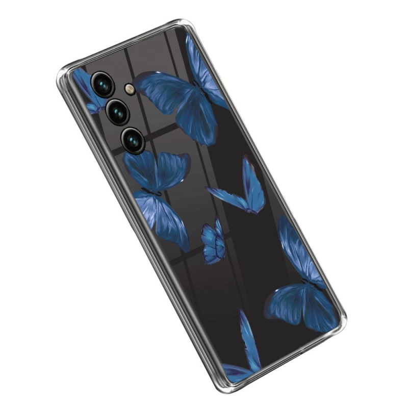 Funda Samsung Galaxy A14 5G / A14 Transparente Mariposas Azules