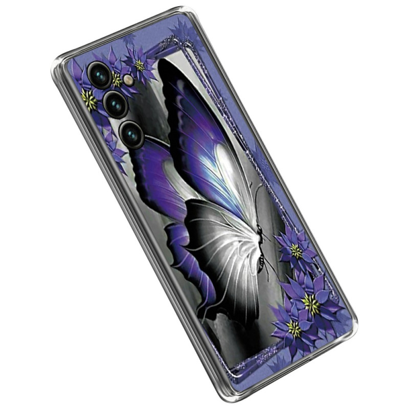 Funda Samsung Galaxy A14 5G / A14 Butterfly Púrpura