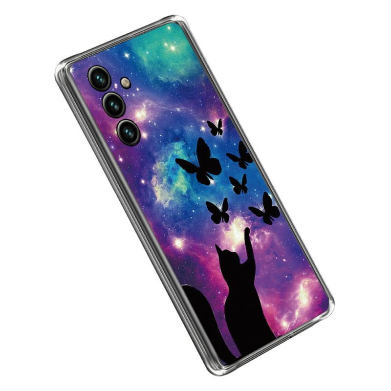 Funda Samsung Galaxy A14 5G / A14 de silicona Space Cat