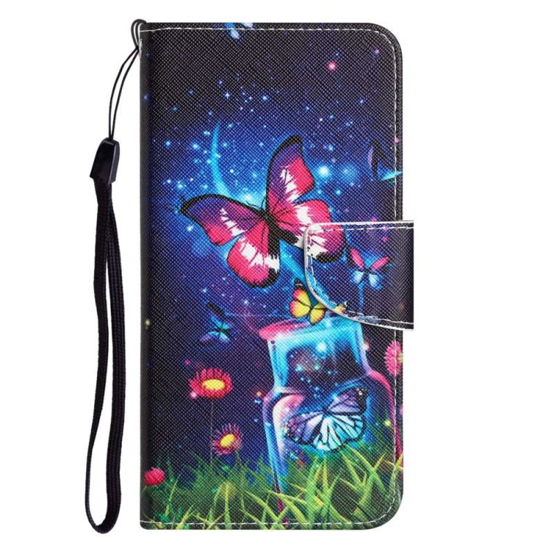 Funda con colgante para Samsung Galaxy A14 5G / A14 Fairy Butterflies