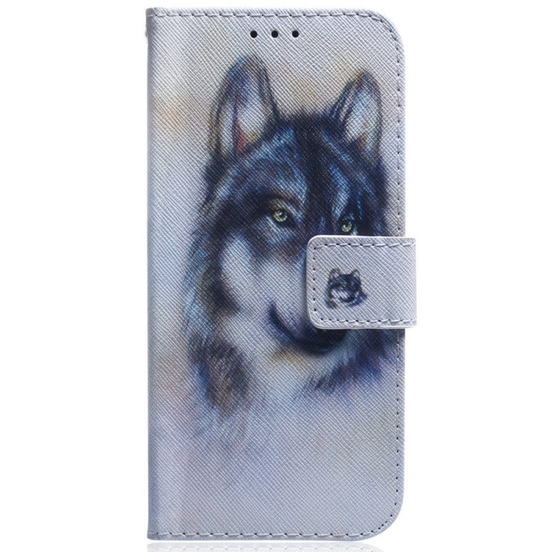 Funda con colgante Samsung Galaxy A54 5G Watercolour Wolf
