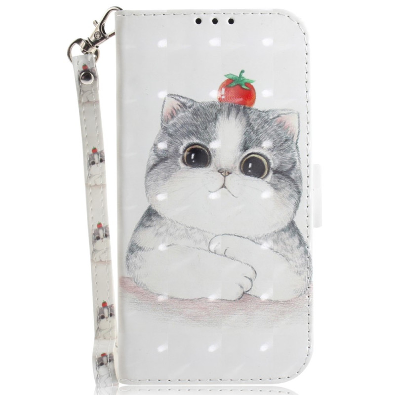 Funda Samsung Galaxy A54 5G con colgante Funny Cat