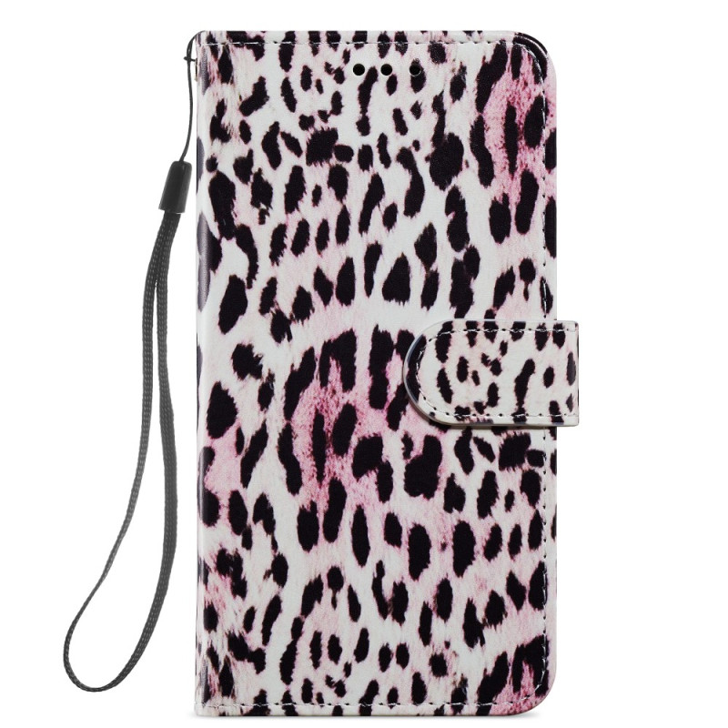 Funda Samsung Galaxy A54 5G estilo leopardo con colgante