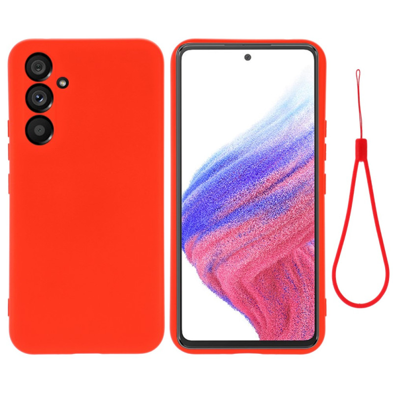 Funda Samsung Galaxy A54 5G de silicona líquida con colgante