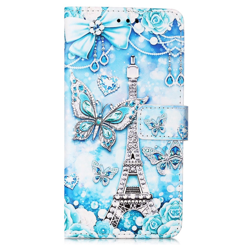 Funda Samsung Galaxy A54 5G Torre Eiffel Mariposas