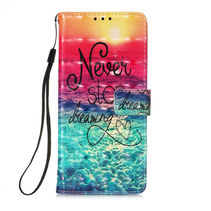 Funda con colgante Samsung Galaxy A54 5G Never Stop Dreaming