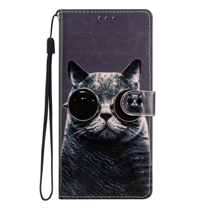 Funda Samsung Galaxy A54 5G Cat Colgante Gafas