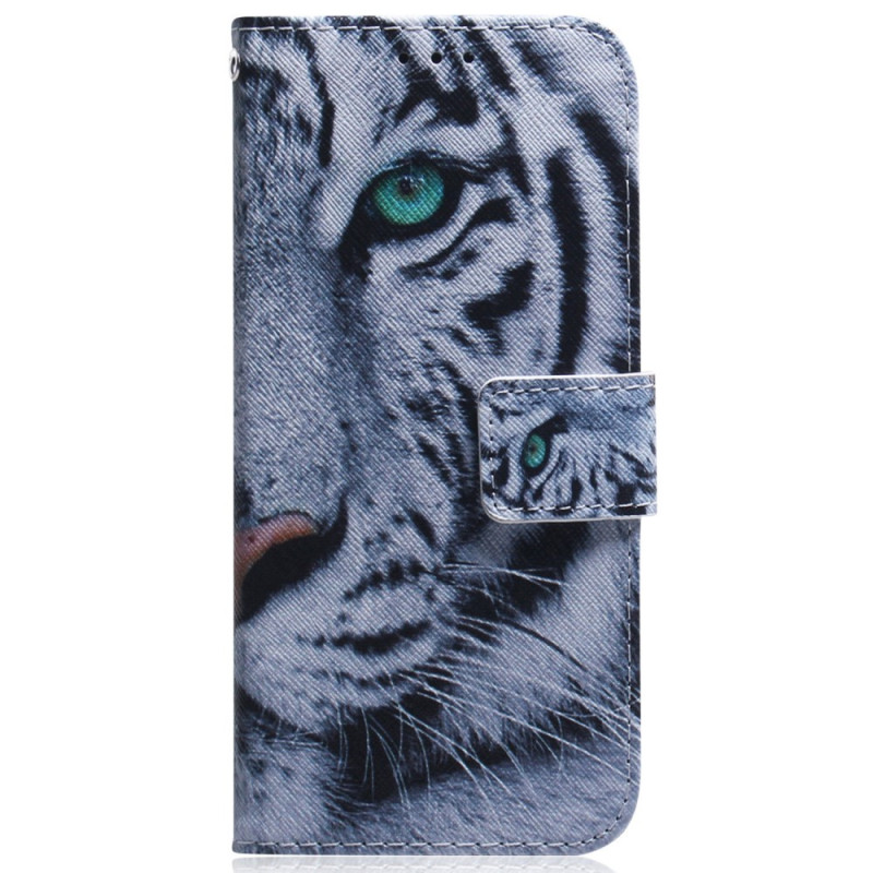 Funda con colgante Samsung Galaxy A34 5G Tiger White