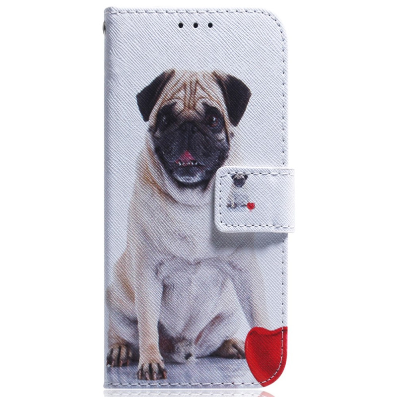 Funda con colgante para Samsung Galaxy A34 5G Funny Pug