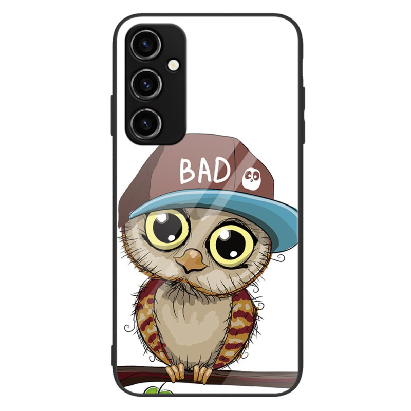 Funda Samsung Galaxy A34 5G de cristal templado Bad Owl