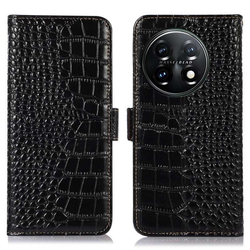 Funda RFID estilo cocodrilo OnePlus 11 5G