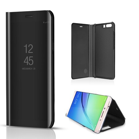 Flip Cover Huawei P10 Efecto Espejo y Cuero