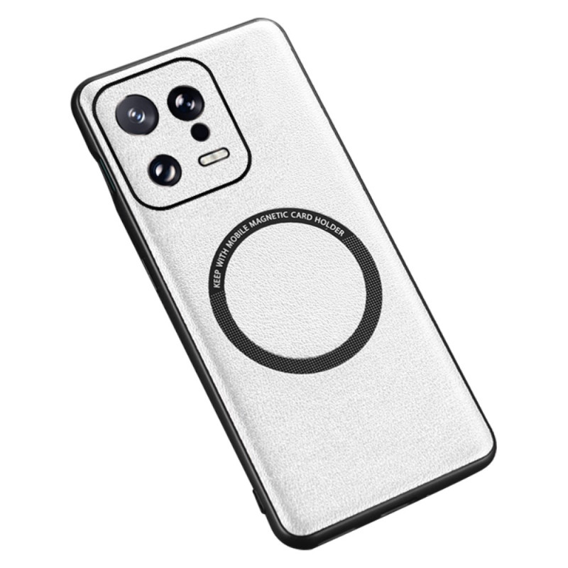 Funda de piel estilo MagSafe compatible con Xiaomi 13