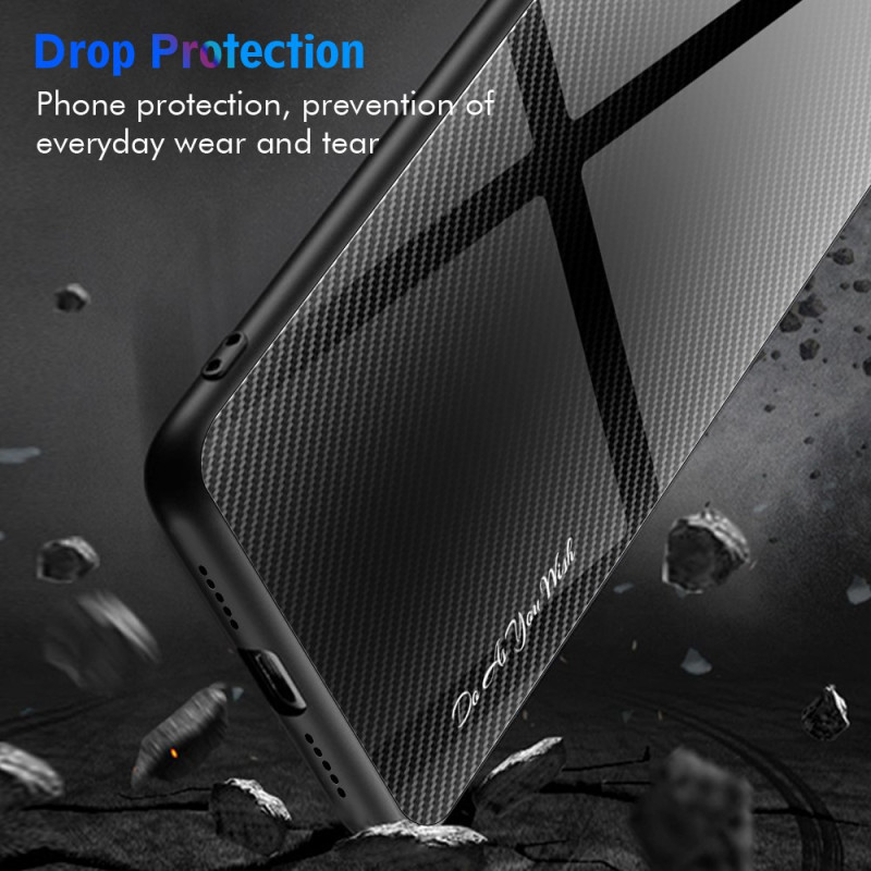 Xiaomi 13 Pro Caso de cristal templado de fibra de carbono clásico - Dealy