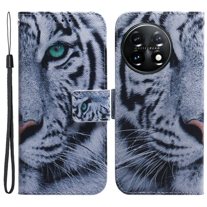 Funda OnePlus 11 5G Tiger Blanco