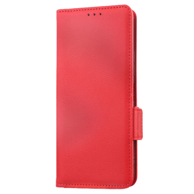 Funda Vivo Y35 / Y22s Polipiel Lichi Doble Cierre