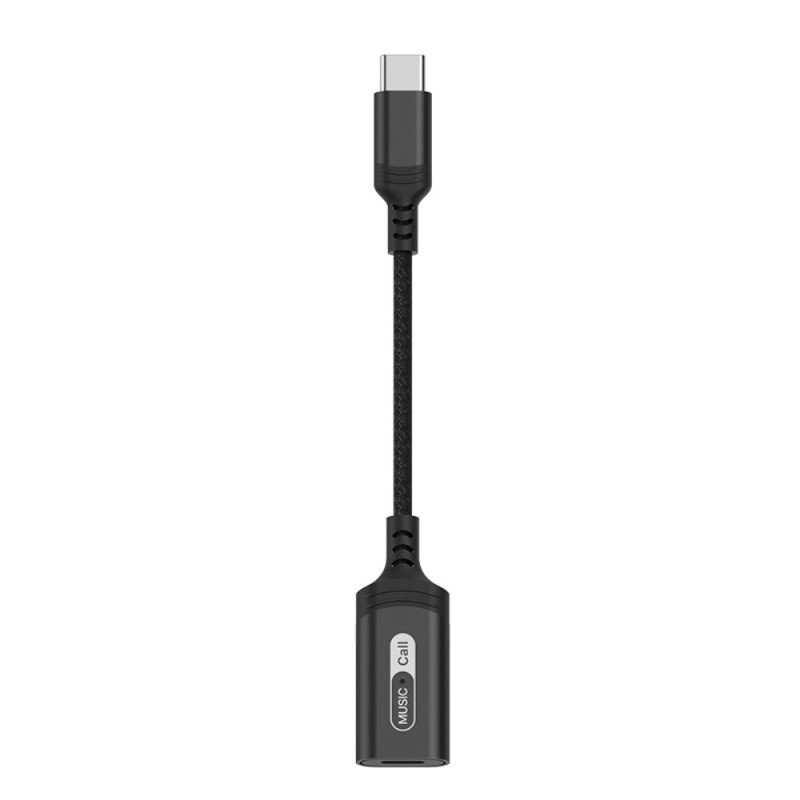 Adaptador de audio Lightning hembra a USB-C macho