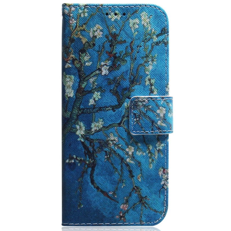 Funda Honor Magic 5 Lite con ramas floridas y colgante