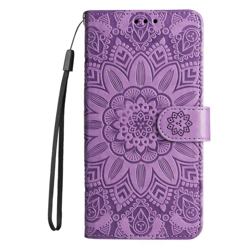 Housse Honor Magic 5 Lite Mandala Soleil avec Lanière