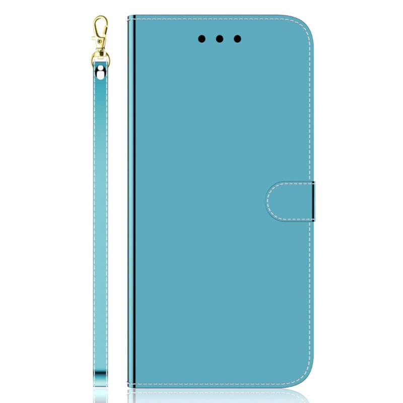 Funda Xiaomi Redmi Note 12/Poco X5 5G de piel sintética espejada con colgante