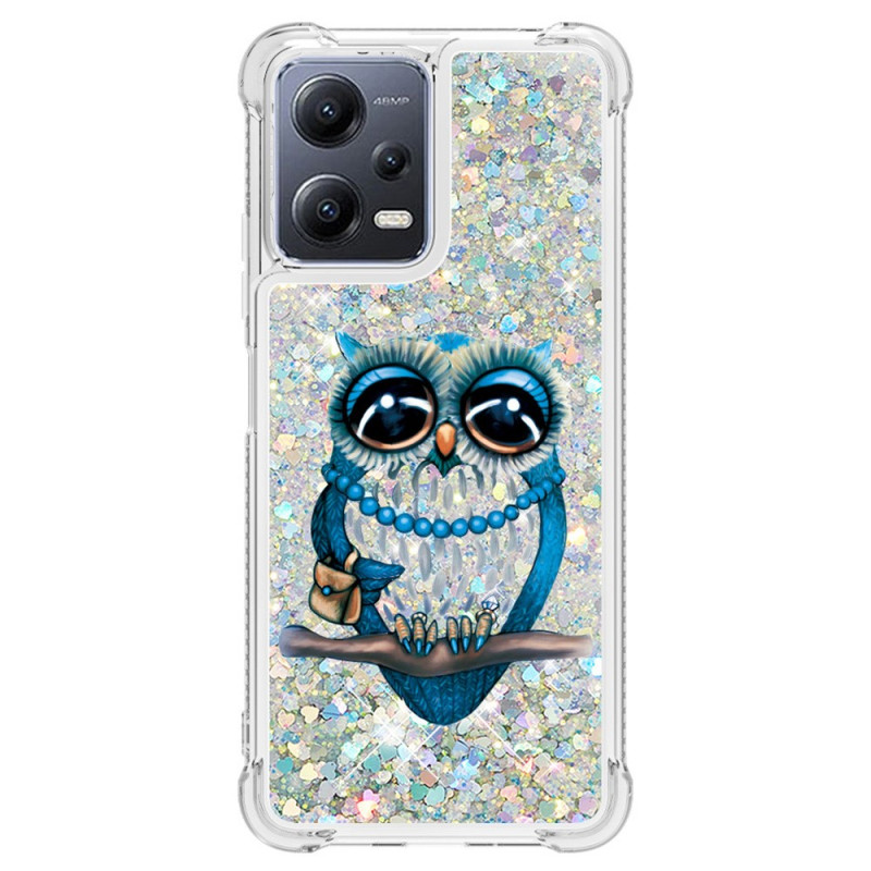 Funda Xiaomi Redmi Note 12/Poco X5 5G Glitter Miss Owl