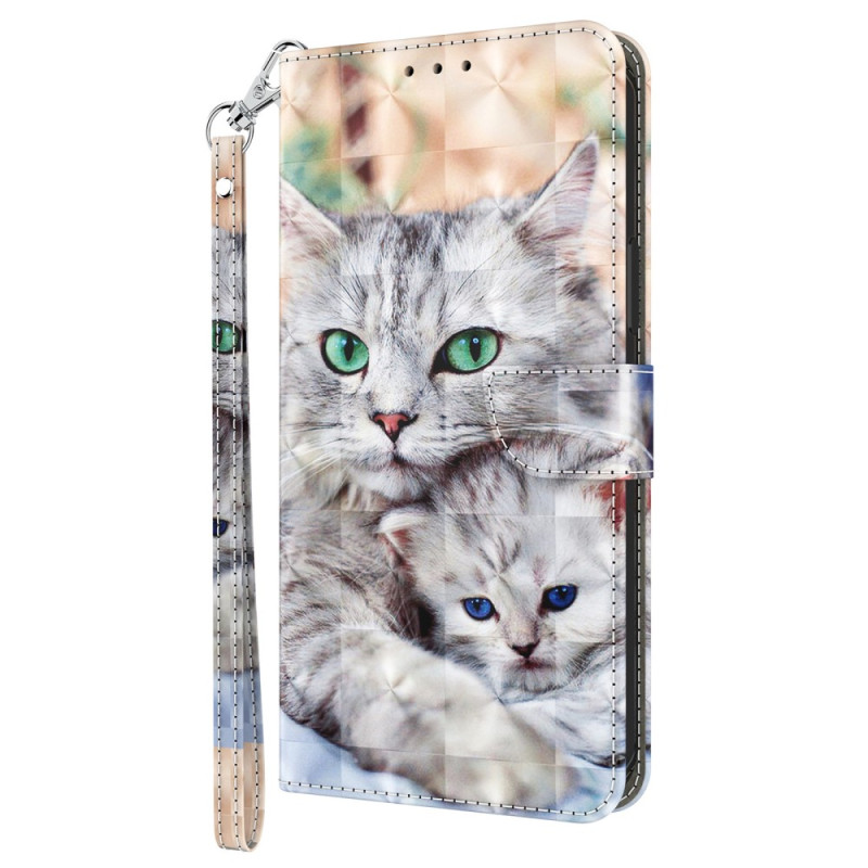 Funda familiar para gatos Google Pixe 7A Lanyard