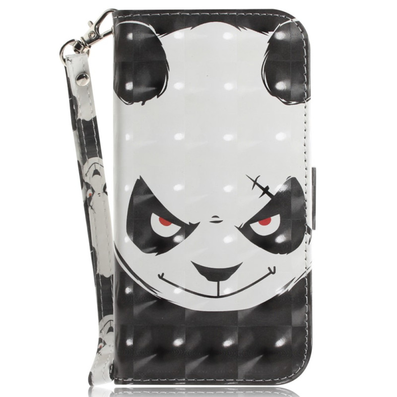 Funda con colgante Moto G73 5G Angry Panda
