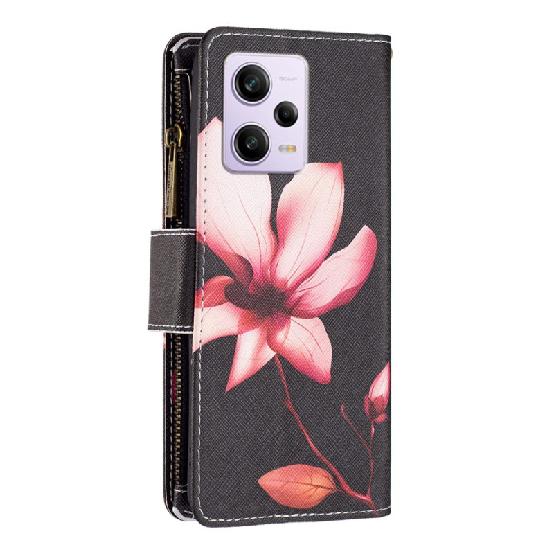 Housse Xiaomi Redmi Note 12 Pro/Poco X5 Pro 5G Porte-Monnaie Fleur - Dealy