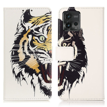 Housse Moto G72 Tigre Féroce