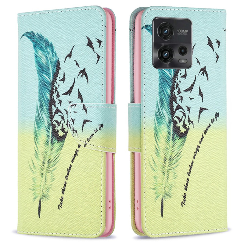 Funda Moto G72 Feather Learn To Fly