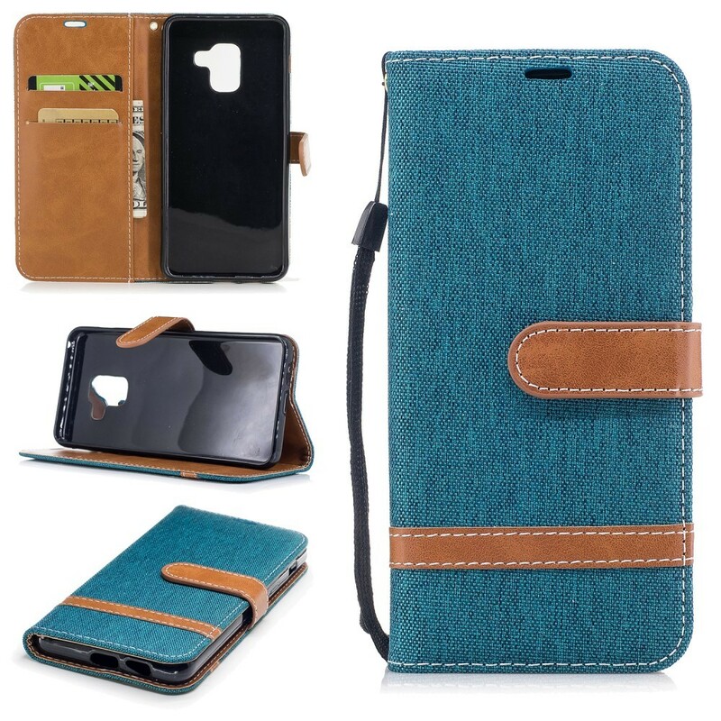 Funda Samsung Galaxy A8 2018 efecto tela y piel Funda Samsung Galaxy A8 2018 efecto tela y piel