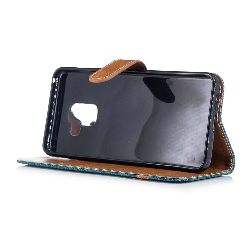 Funda Samsung Galaxy A8 2018 efecto tela y piel Funda Samsung Galaxy A8 2018 efecto tela y piel