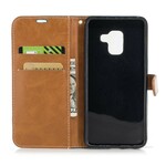 Funda Samsung Galaxy A8 2018 efecto tela y piel Funda Samsung Galaxy A8 2018 efecto tela y piel