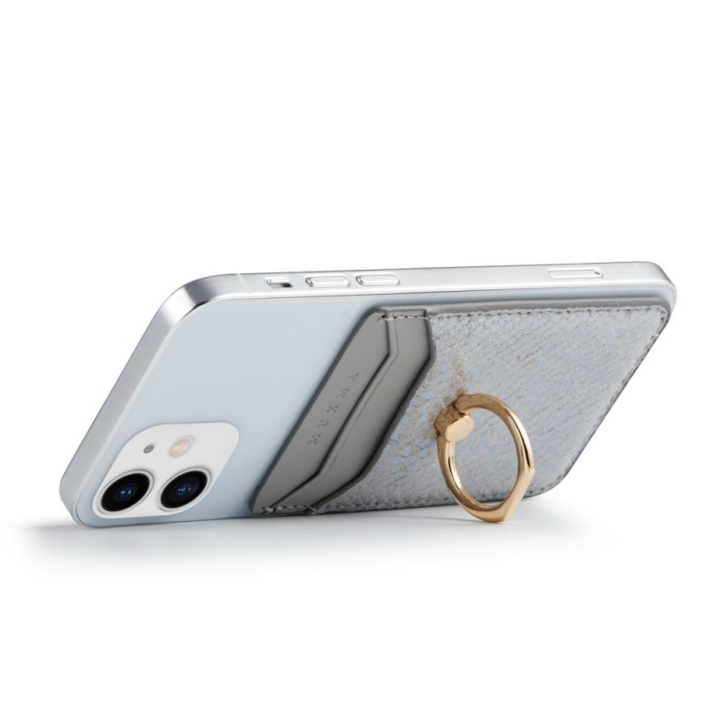 Porte-Cartes Adhésif avec Anneau Reptile Irisé