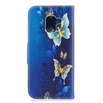 Funda Samsung Galaxy A8 2018 Mariposas en la noche