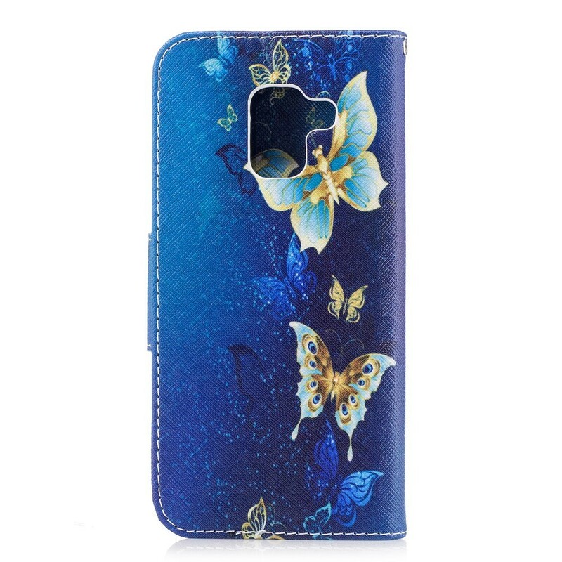 Funda Samsung Galaxy A8 2018 Mariposas en la noche