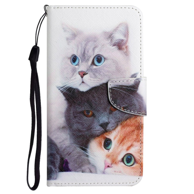 Funda con colgante
 Xiaomi Redmi 12C Three Cats