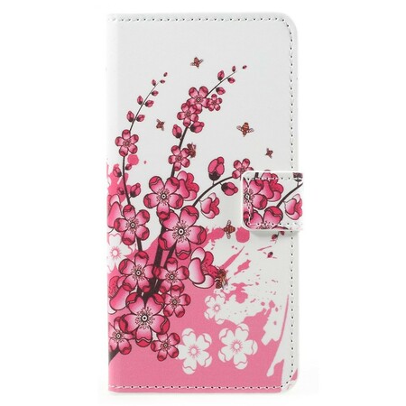 Funda Samsung Galaxy A8 2018 Flores tropicales