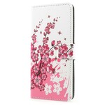 Funda Samsung Galaxy A8 2018 Flores tropicales