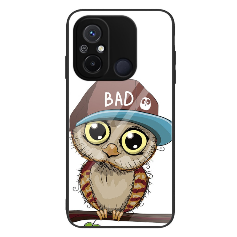 Funda Xiaomi Redmi 12C de cristal templado Bad Owl
