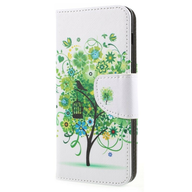 Funda Samsung Galaxy A8 2018 Árbol de flores