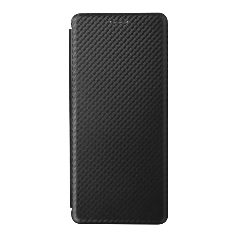 Flip Cover Sony Xperia 10 V Fibra de Carbono
