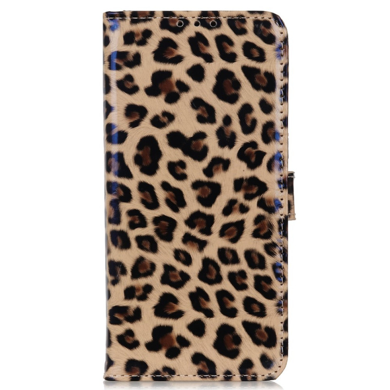 Funda de piel de leopardo para Sony Xperia 1 V