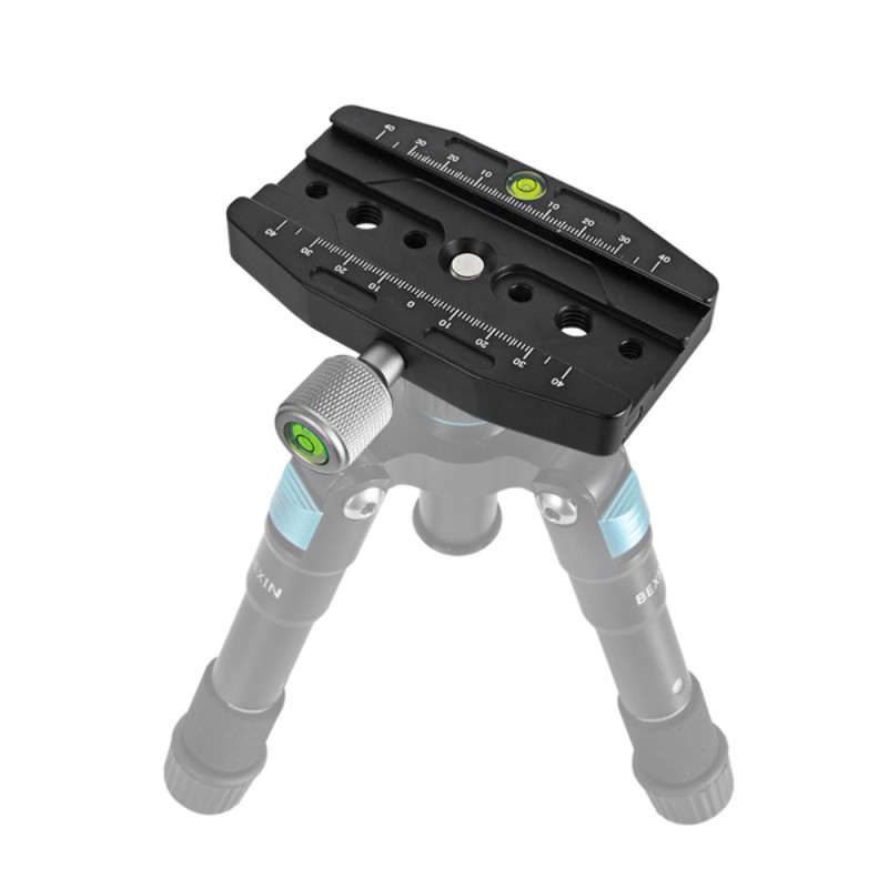 Adaptador universal SLR para trípodes con niveles integrados