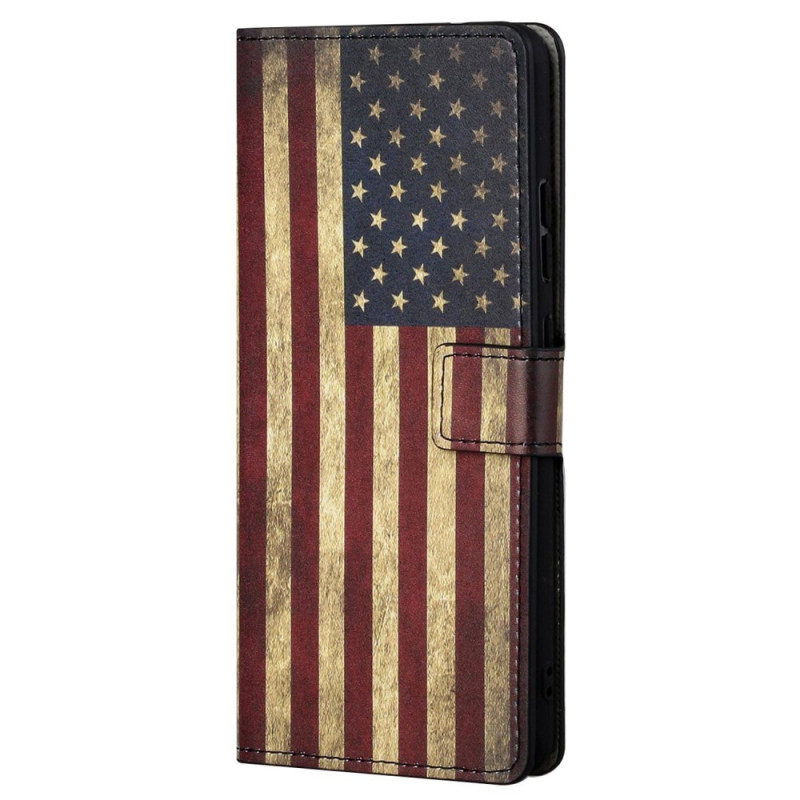 Funda Moto G82 5G / G52 Bandera Americana Vintage
