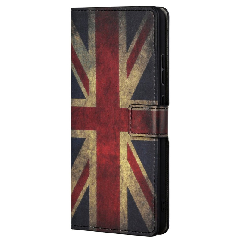 Moto G82 5G / G52 Caso Vintage Bandera Inglés