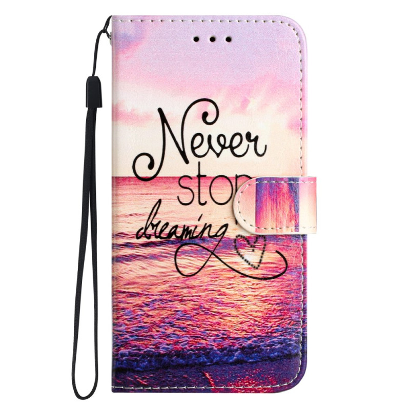 Funda con colgante
 para Moto G82 5G / G52 Never Stop Dreaming