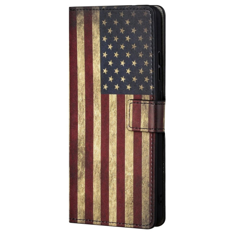 Funda Moto G62 5G Bandera Americana Vintage
