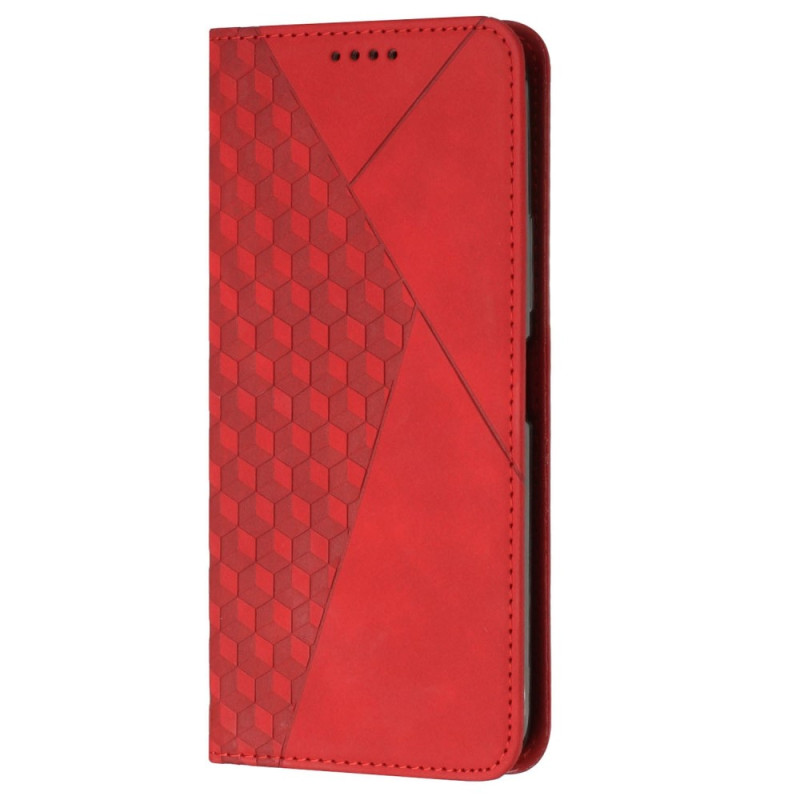 Flip Cover Moto G62 5G Cuero Estilo Discreto Patrón