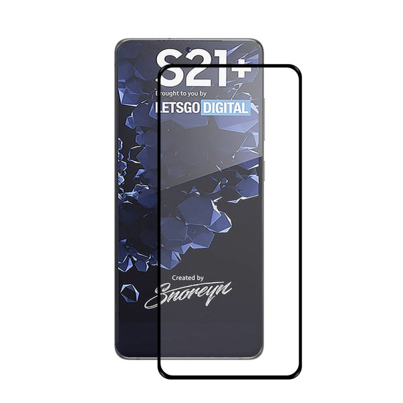 Protector de pantalla de cristal templado
 negro Contour Samsung Galaxy S21 Plus